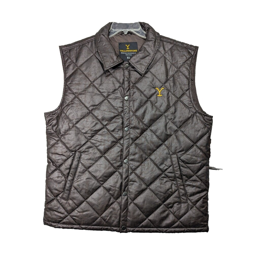Yellowstone - Dutton Ranch - Button Up Puffer Jacket - Size XL